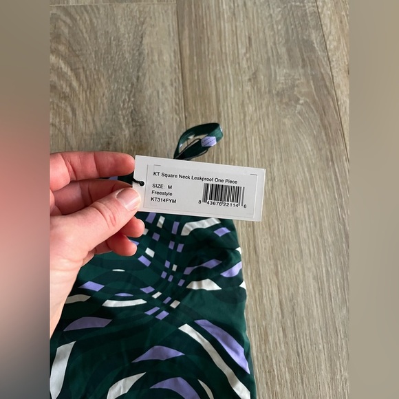 NWT Kt. by Knix Girl’s Period Swim Square Neck One-Piece Bathing Suit - Medium - Picture 3 of 7